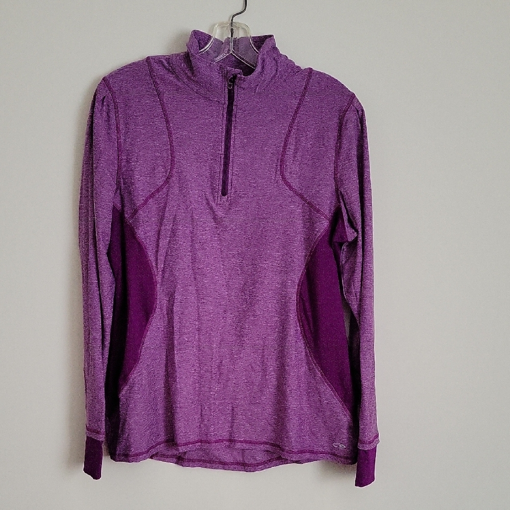 C9 by Champion Women's Purple 1/4 Zip Activewear Top- Size XL
